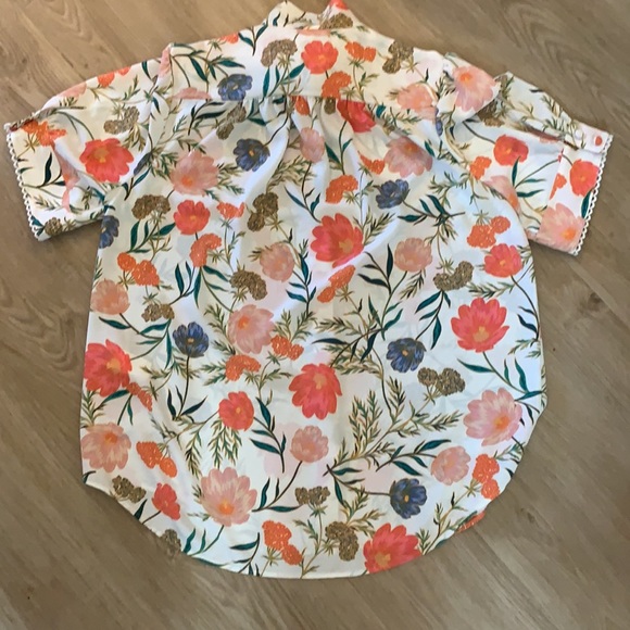 COPY - NWT - Kate Spade Blossom Tie Neck Top - Picture 7 of 8